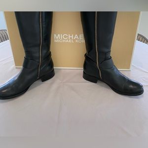 Michael Kors Fulton Harness Leather Boots